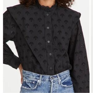 NWT Scotch & Soda Broderie Top Angled Front Panel In Organic Cotton Size…